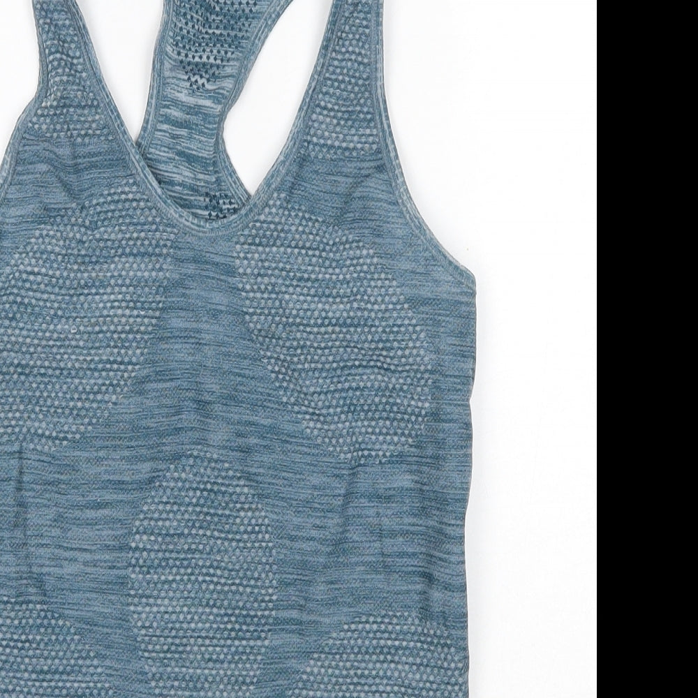 Manuka Seamless Womens Blue  Nylon Basic Tank Size XS Round Neck