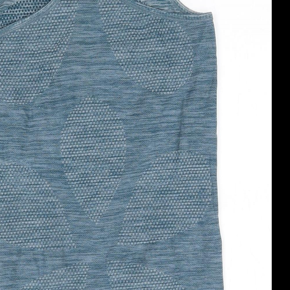 Manuka Seamless Womens Blue  Nylon Basic Tank Size XS Round Neck