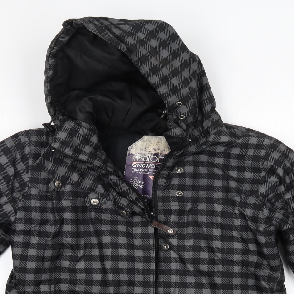 Aloha Womens Grey   Overcoat Coat Size 12   - Ski