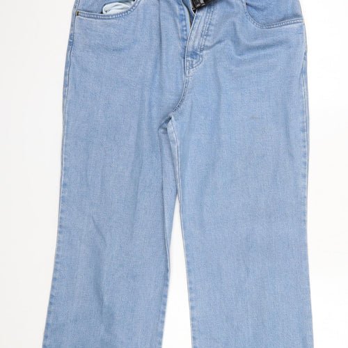M&S Womens Blue  Lyocell Bootcut Jeans Size 14 L28 in Regular