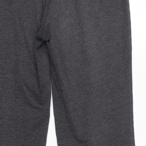 M&S Womens Grey  Cotton Dress Pants Trousers Size 10 L26 in Regular  - Short