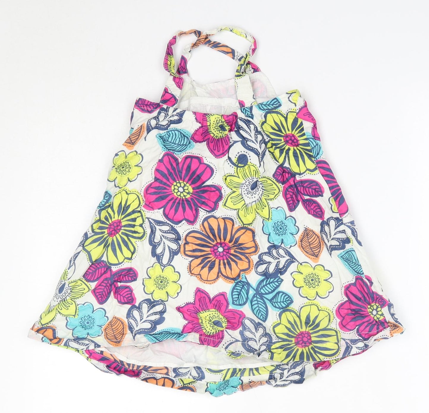 Gap Girls Multicoloured Floral 100% Cotton A-Line  Size 4 Years  Halter