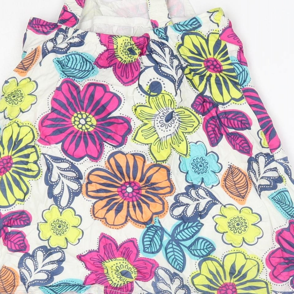 Gap Girls Multicoloured Floral 100% Cotton A-Line  Size 4 Years  Halter