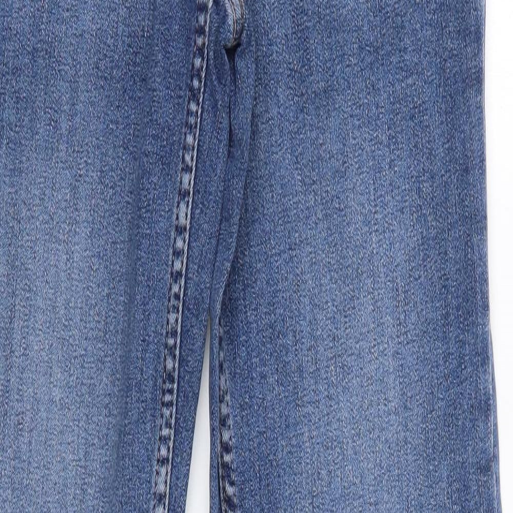 NEXT Womens Blue  Cotton Straight Jeans Size 8 L31 in Regular  - Long