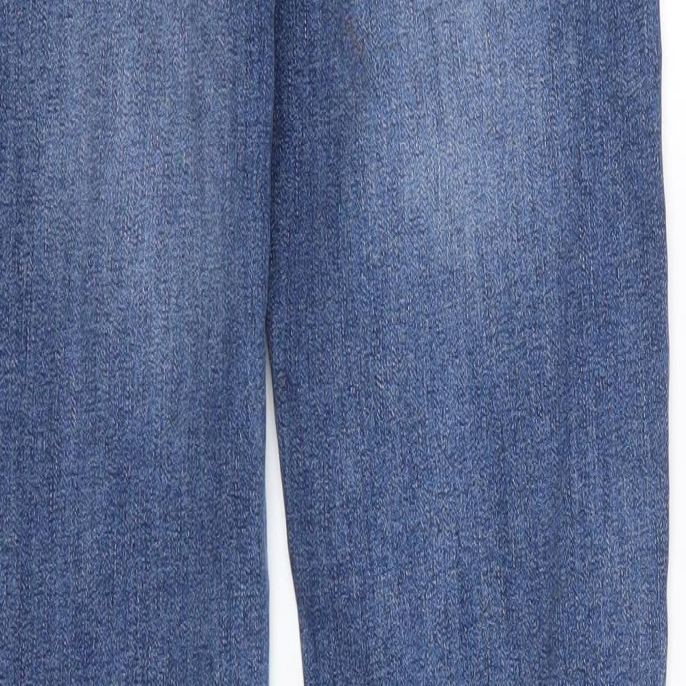 NEXT Womens Blue  Cotton Straight Jeans Size 8 L31 in Regular  - Long