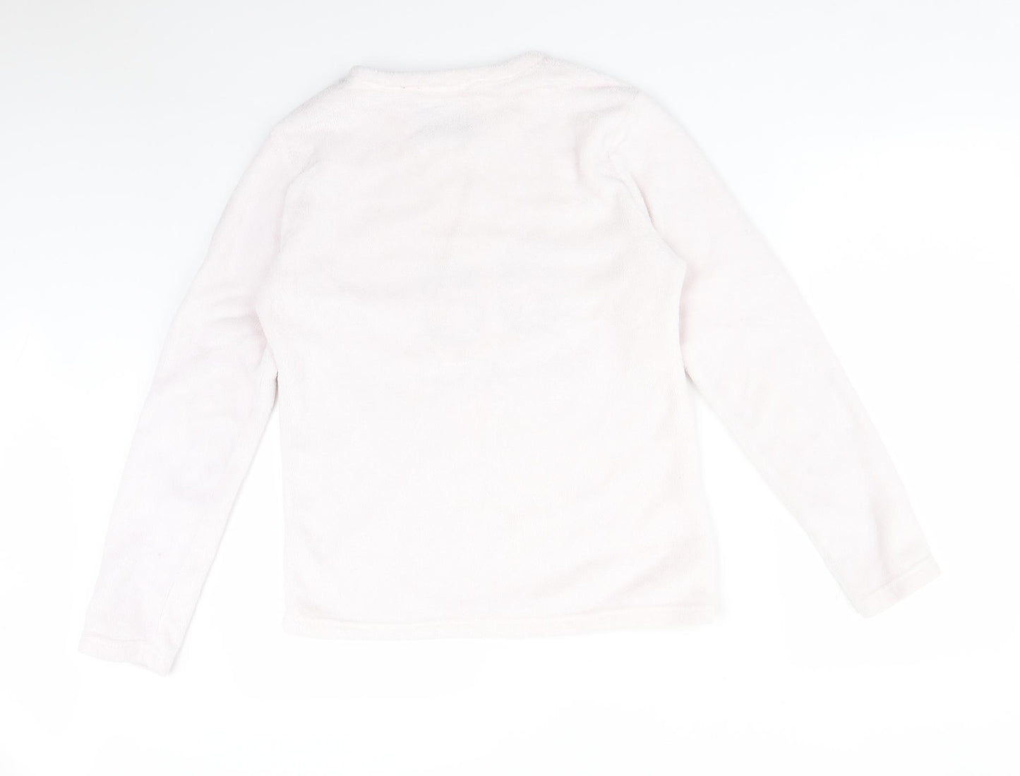 Matalan Womens Pink Solid Polyester  Pyjama Top Size S   - YOU & ME PENGUINS