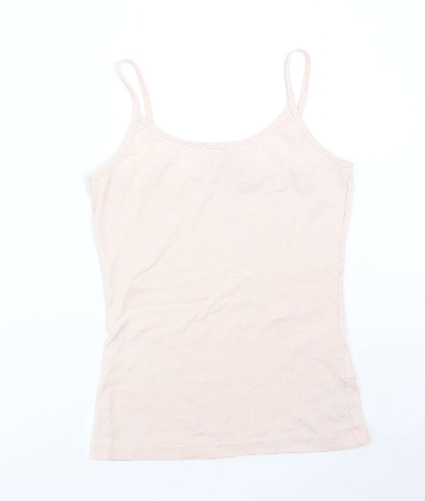New Look Womens Pink  Polyester Camisole T-Shirt Size M Round Neck