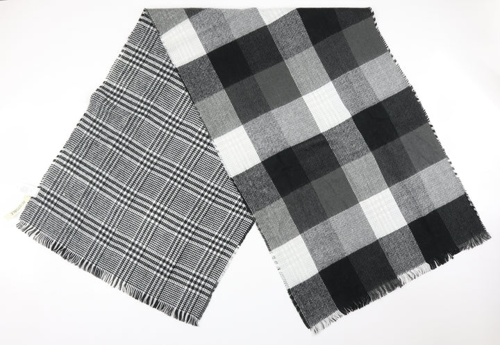 Peacocks Unisex Multicoloured Check Acrylic  Scarf