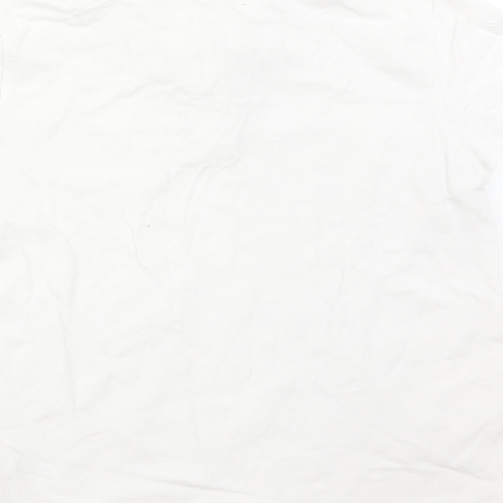 F&F Girls White  Cotton Basic Polo Size 9-10 Years Collared