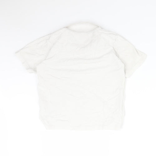 Matalan Girls White  Cotton Basic Polo Size 9 Years Collared