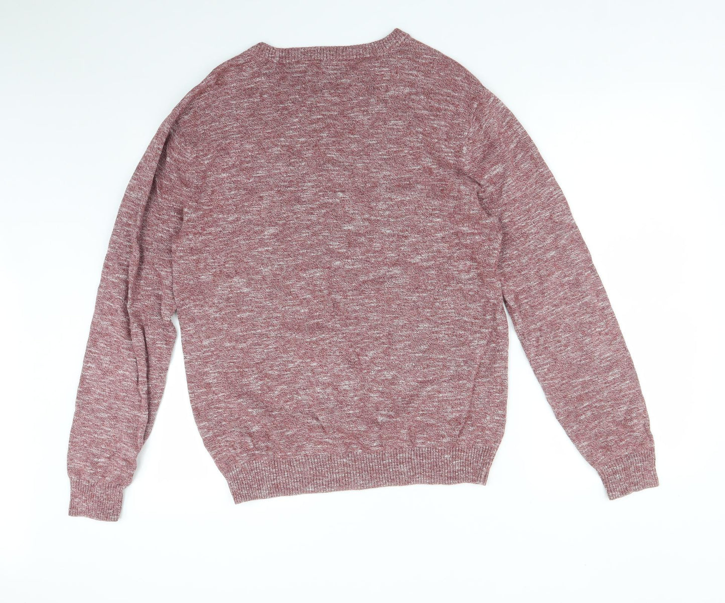 Peacocks Mens Red  Cotton Pullover Sweatshirt Size L