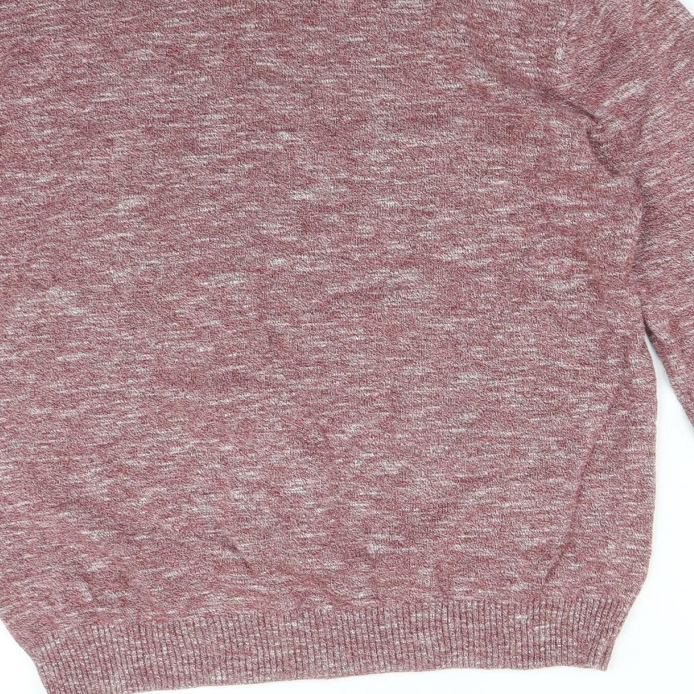 Peacocks Mens Red  Cotton Pullover Sweatshirt Size L