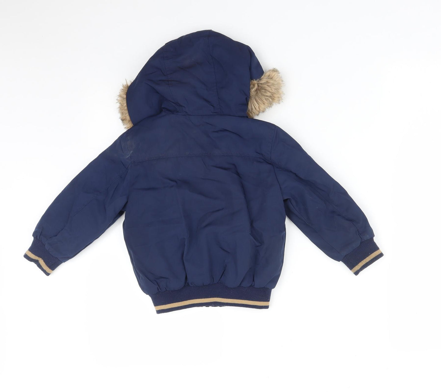 George Boys Blue   Overcoat Coat Size 18-24 Months