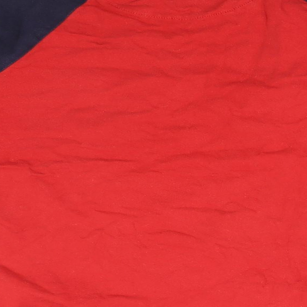 NEXT Boys Multicoloured Colourblock Cotton Basic T-Shirt Size 11 Years Crew Neck  - REINDEER