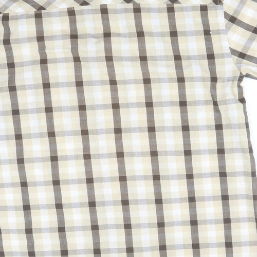 BACK COUNTRY Mens Multicoloured Check Polyester  Button-Up Size L Collared
