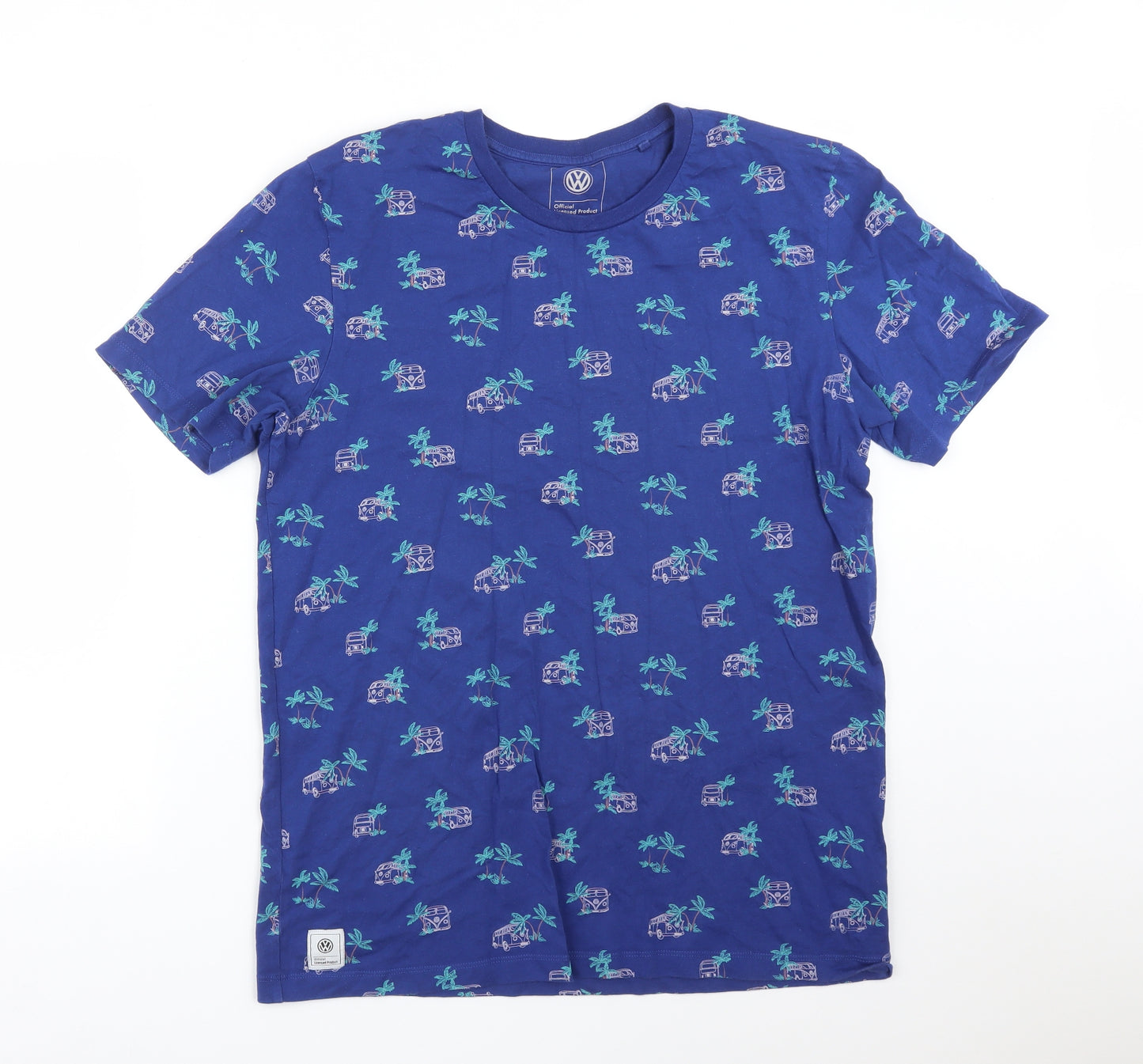 NEXT Mens Blue  Cotton  T-Shirt Size L Crew Neck  - VW CAMPERS
