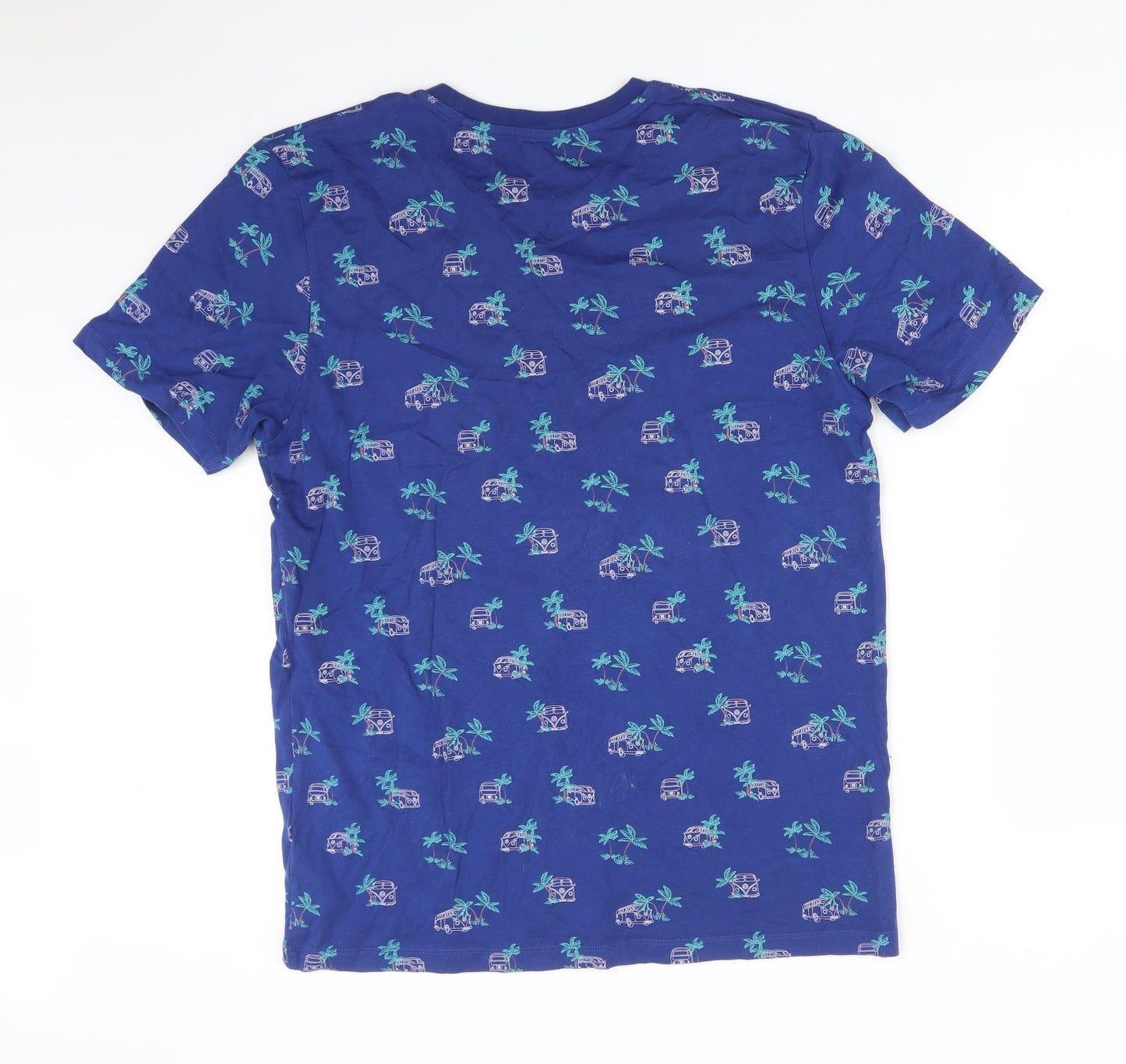 NEXT Mens Blue  Cotton  T-Shirt Size L Crew Neck  - VW CAMPERS