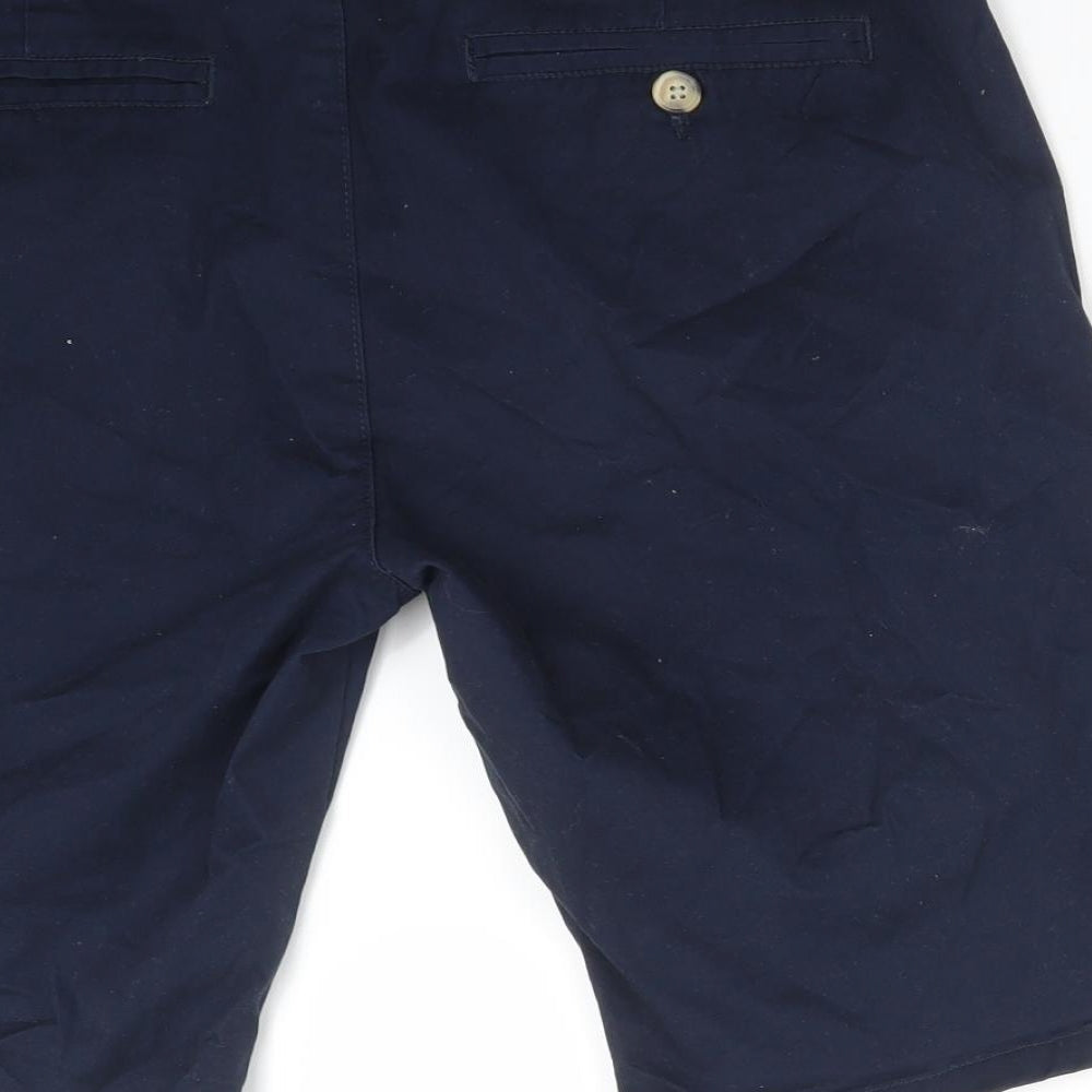 Peacocks Mens Blue  Cotton Chino Shorts Size 34 L10 in Regular