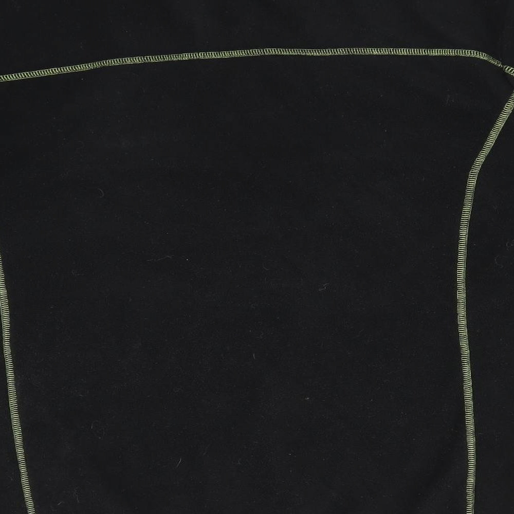 Crane Mens Black High Neck Fair Isle  Pullover Jumper Size L