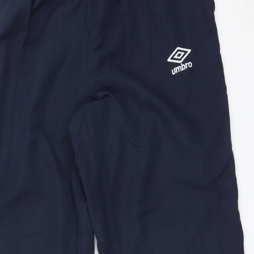 Umbro Mens Blue  Polyester Jogger Trousers Size L L31 in Regular