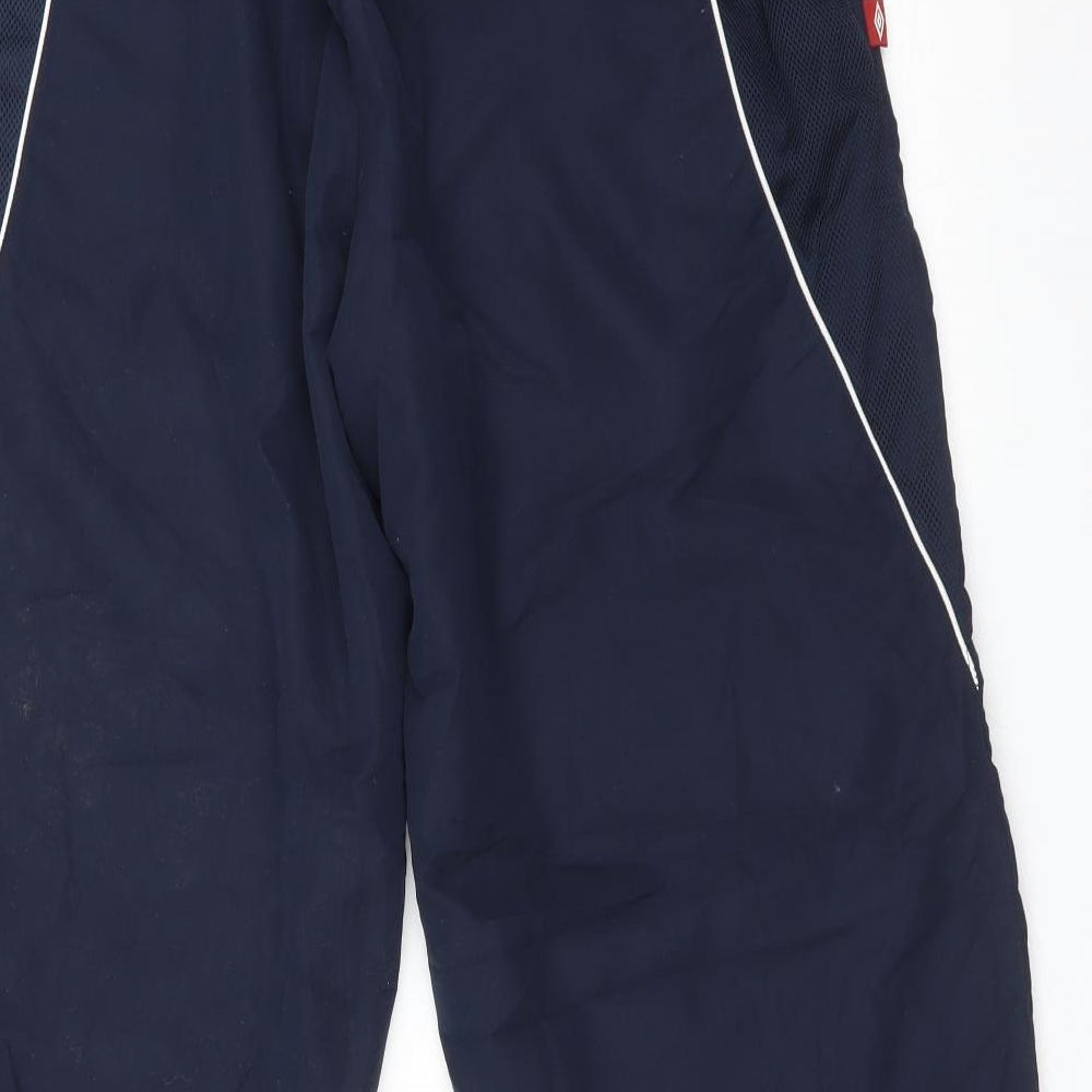 Umbro Mens Blue  Polyester Jogger Trousers Size L L31 in Regular