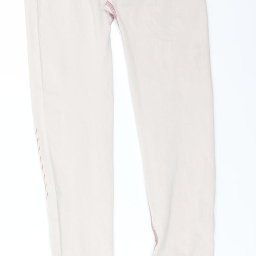 Boohoo Womens Pink Striped Polyester  Leggings Size M L29 in