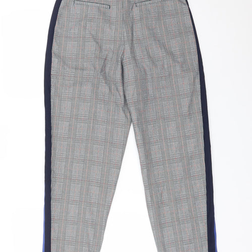 Topshop Womens Multicoloured Check Polyester Dress Pants Trousers Size 6 L28 in Regular