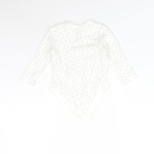 F&F Baby Multicoloured Polka Dot Cotton Babygrow One-Piece Size 3-6 Months