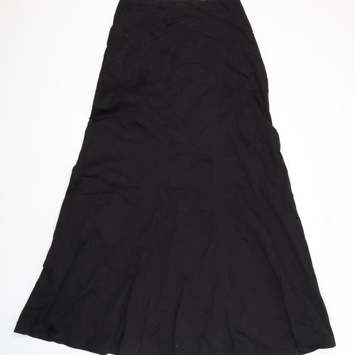 ABIELMO Womens Black  Cotton A-Line Skirt Size 10
