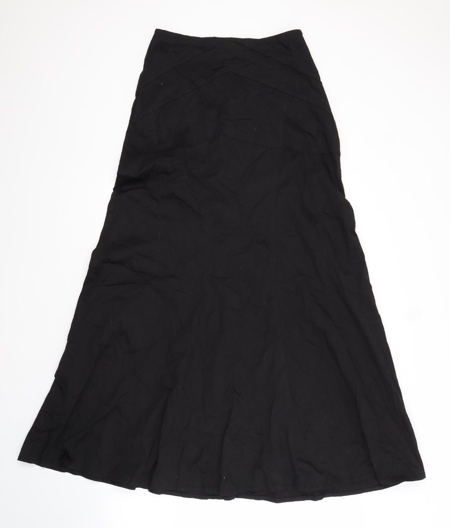 ABIELMO Womens Black  Cotton A-Line Skirt Size 10