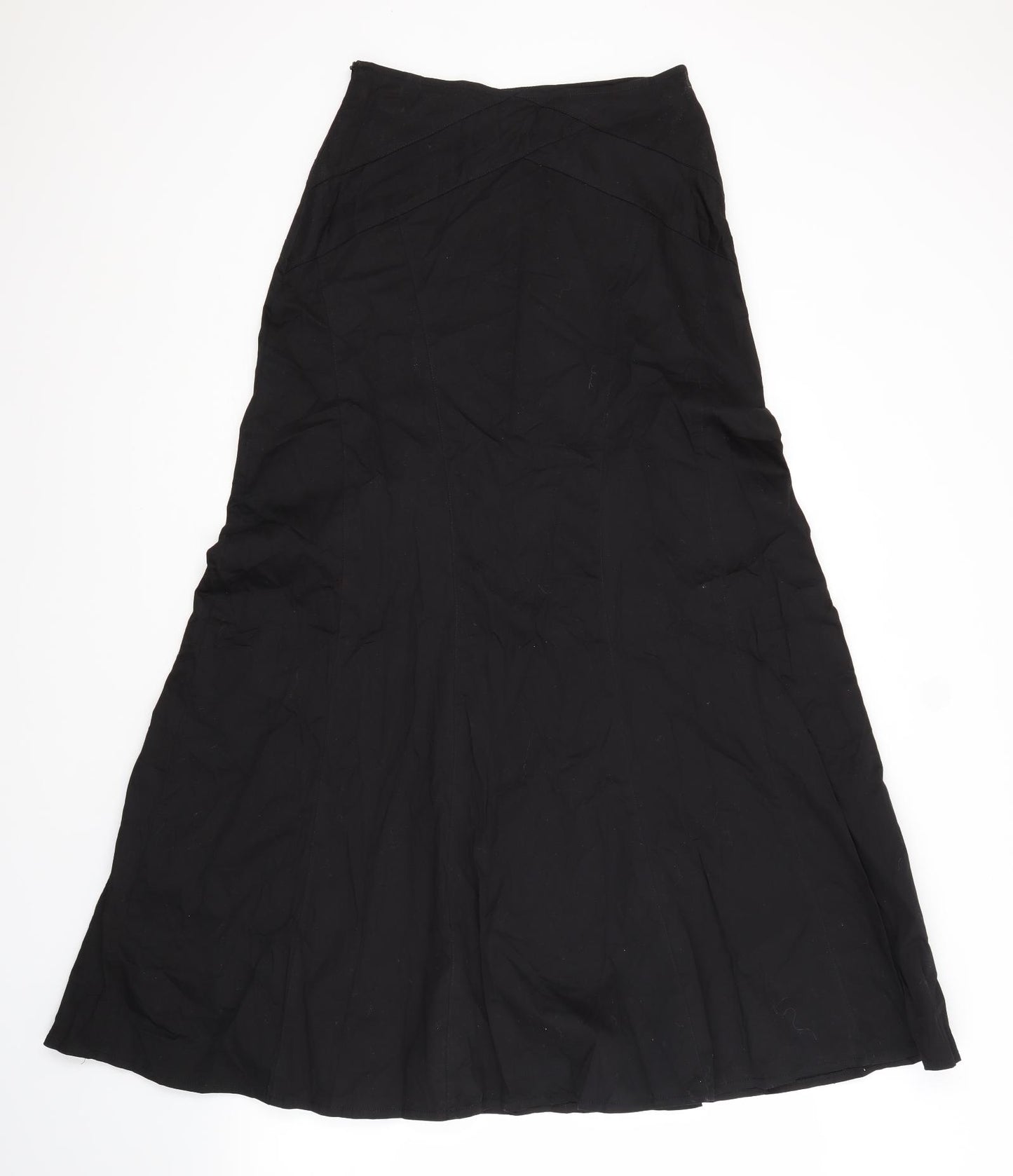 ABIELMO Womens Black  Cotton A-Line Skirt Size 10