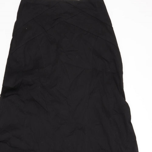 ABIELMO Womens Black  Cotton A-Line Skirt Size 10