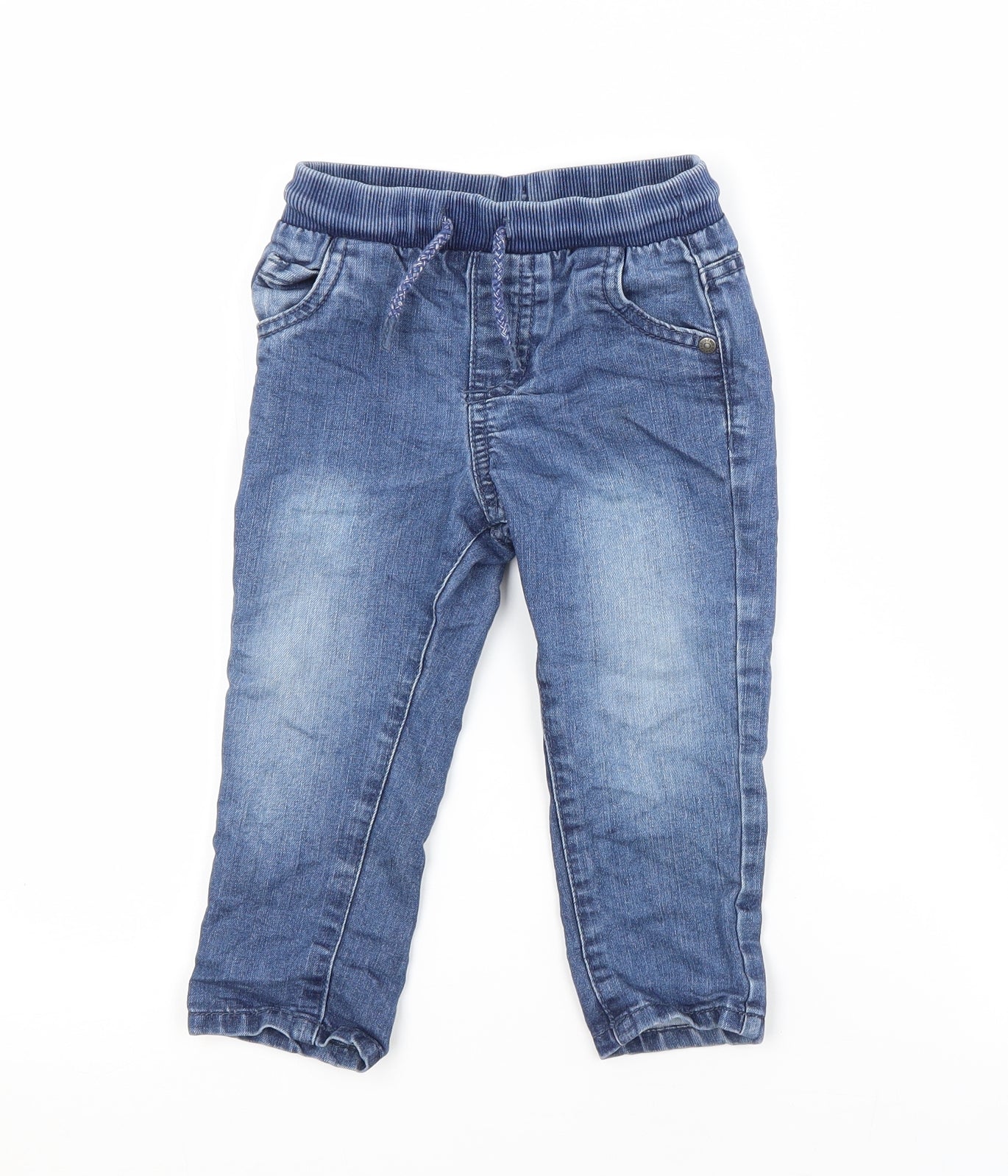 F&F Baby Blue  Cotton Sweatpants Trousers Size 12-18 Months