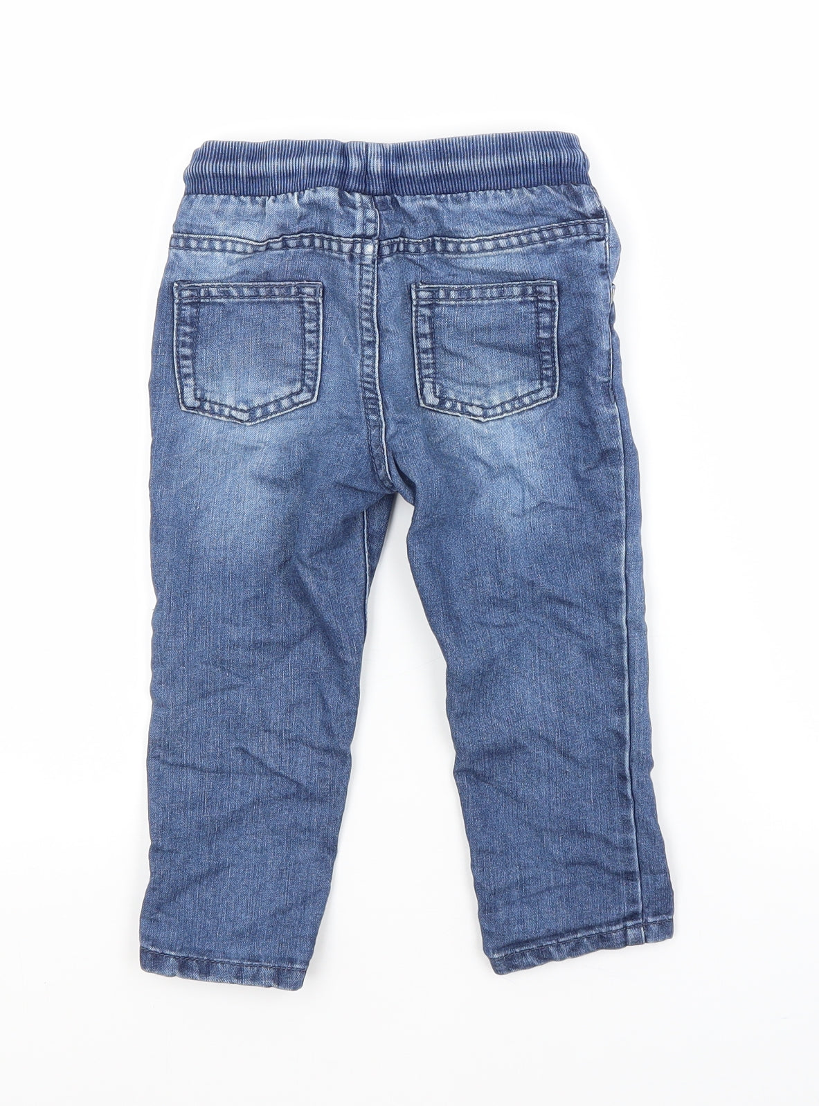 F&F Baby Blue  Cotton Sweatpants Trousers Size 12-18 Months