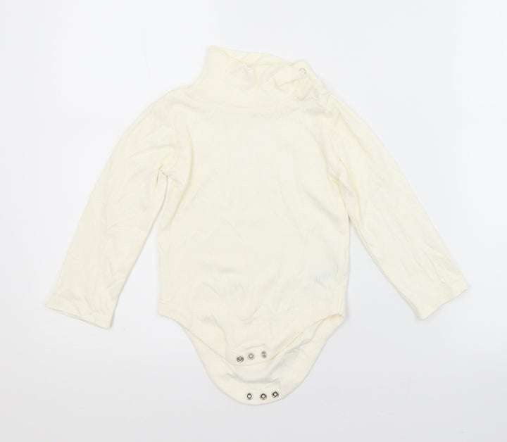 Nutmeg Baby White Cotton Babygrow One-Piece Size 12-18 Months