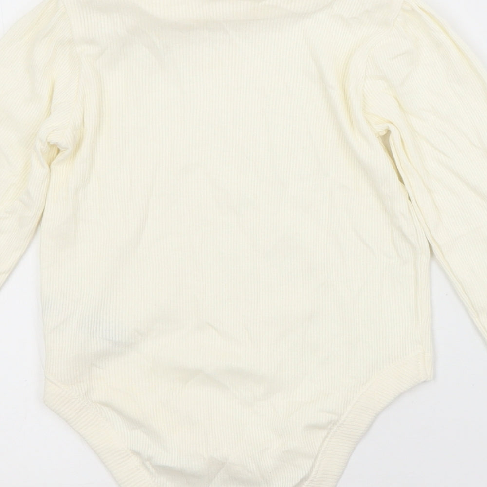 Nutmeg Baby White  Cotton Babygrow One-Piece Size 12-18 Months