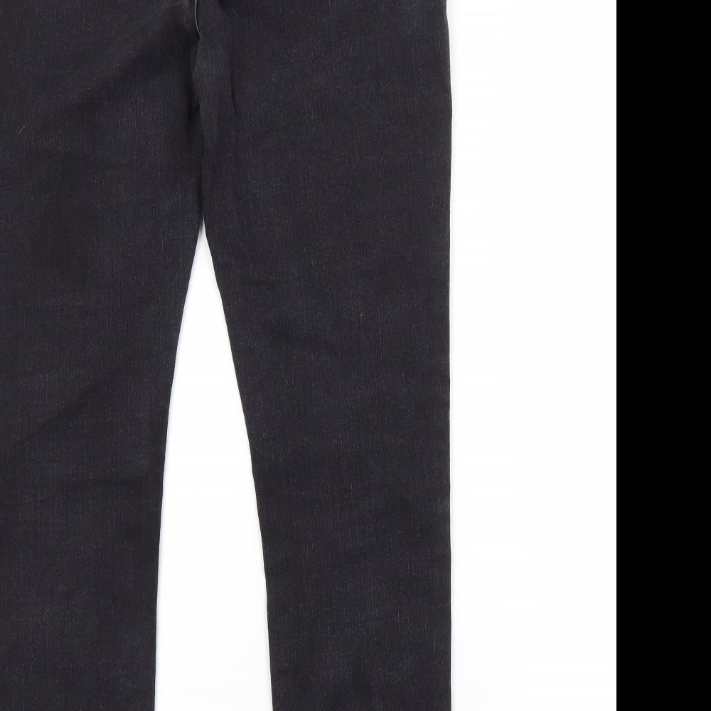 Mint Velvet Womens Grey  Cotton Skinny Jeans Size 16 L27 in Regular