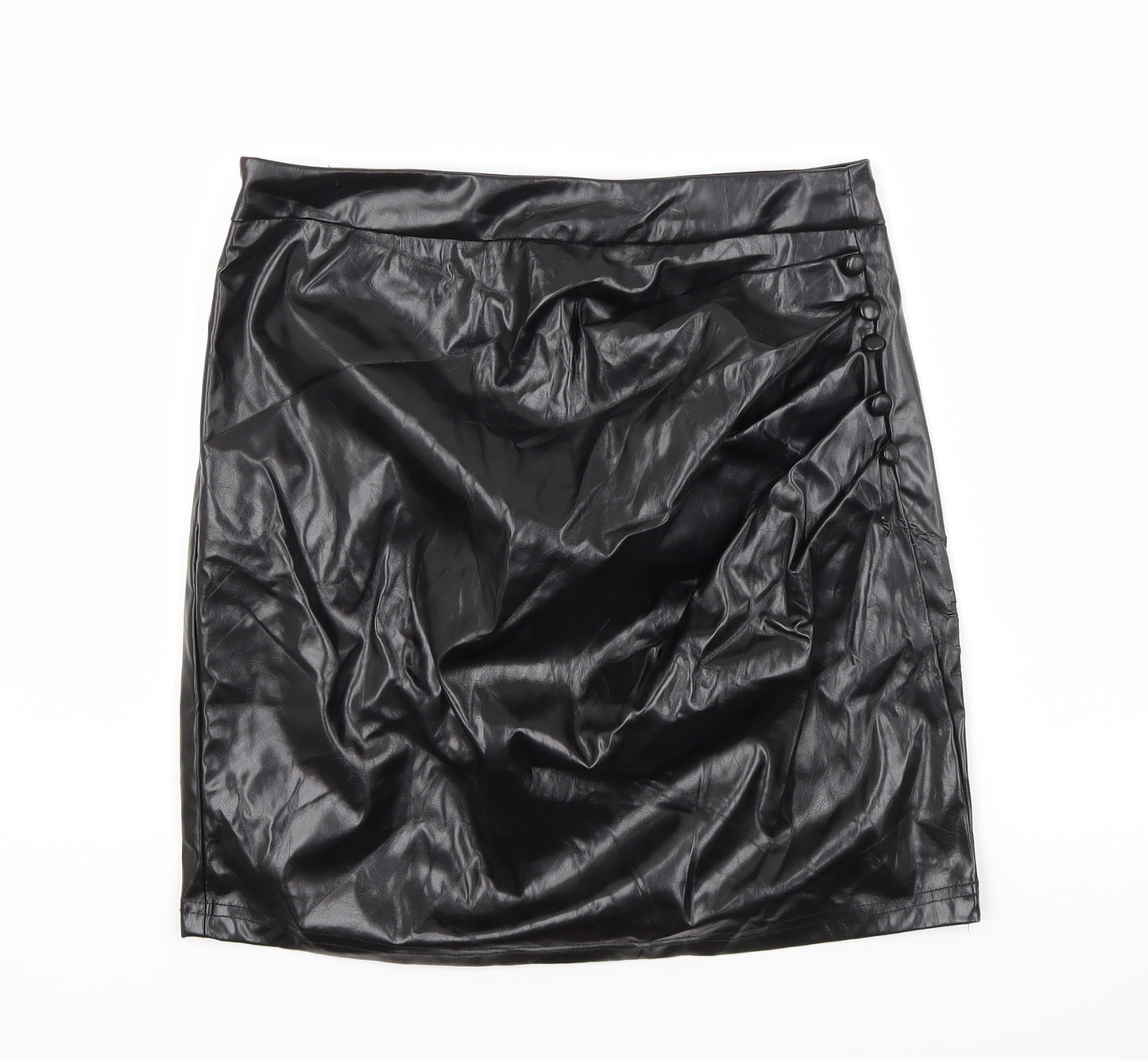 SheIn Womens Black  Polyester Maxi Skirt Size S