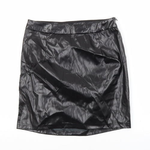 SheIn Womens Black  Polyester Maxi Skirt Size S