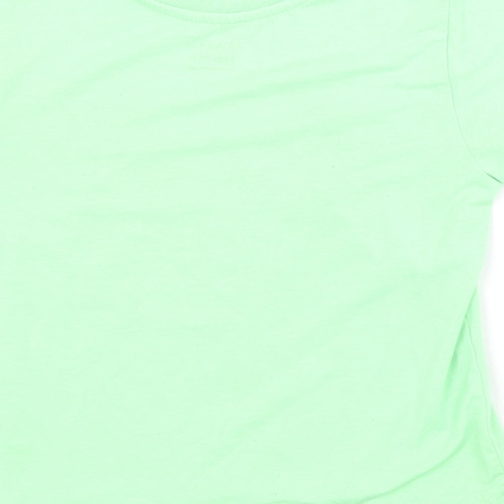 Primark Boys Green   Basic T-Shirt Size 3-4 Years Crew Neck