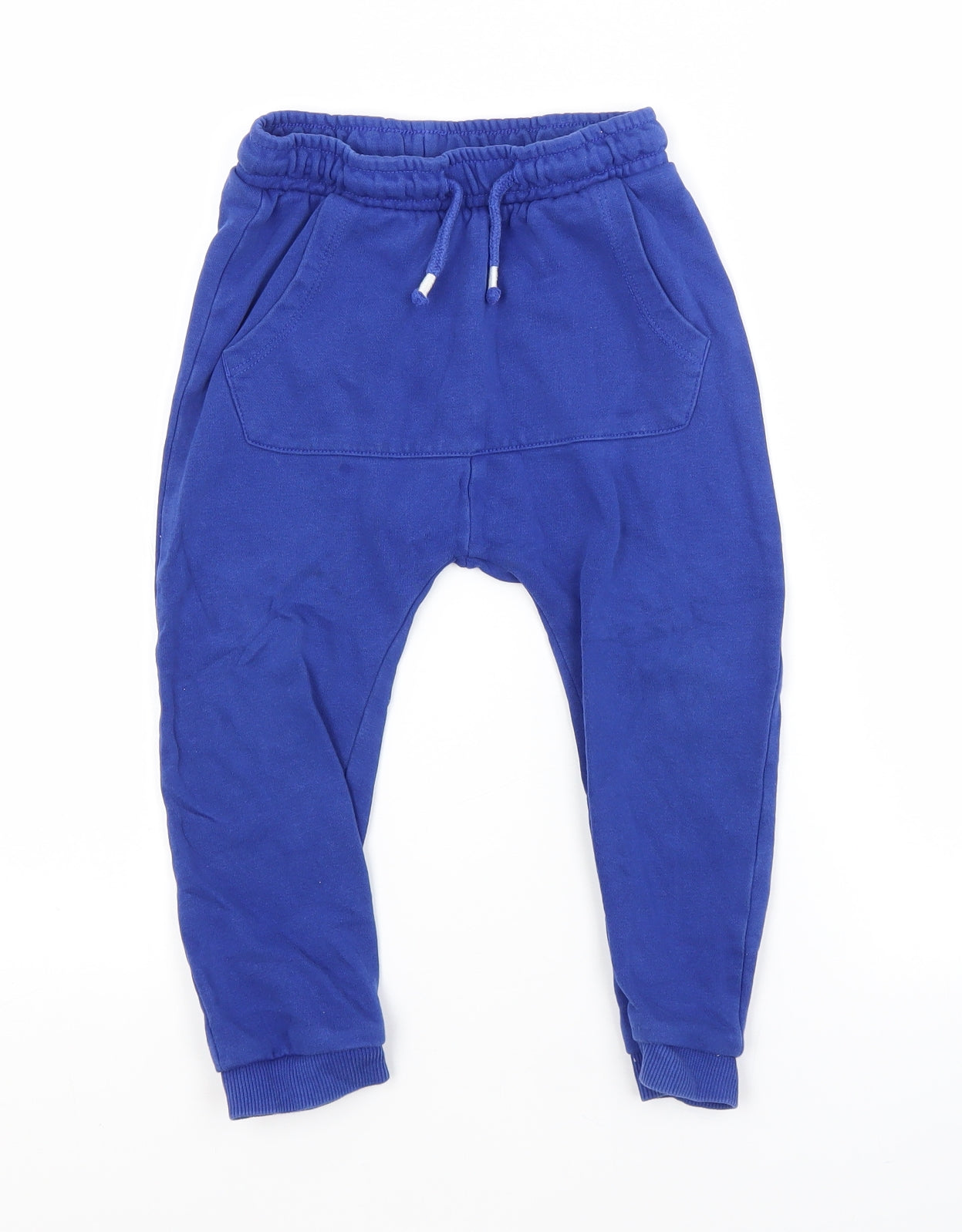 George Boys Blue  Cotton Sweatpants Trousers Size 3-4 Years  Regular