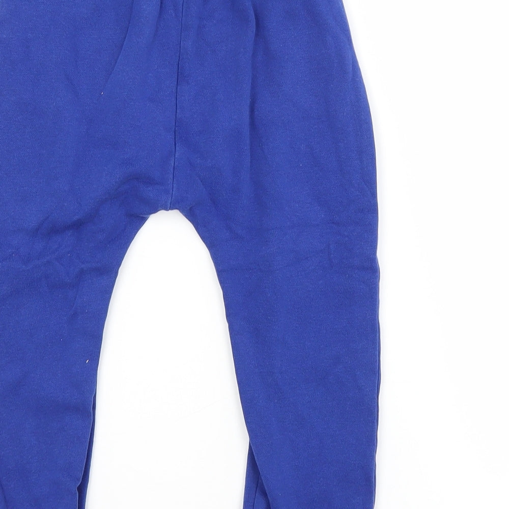 George Boys Blue  Cotton Sweatpants Trousers Size 3-4 Years  Regular
