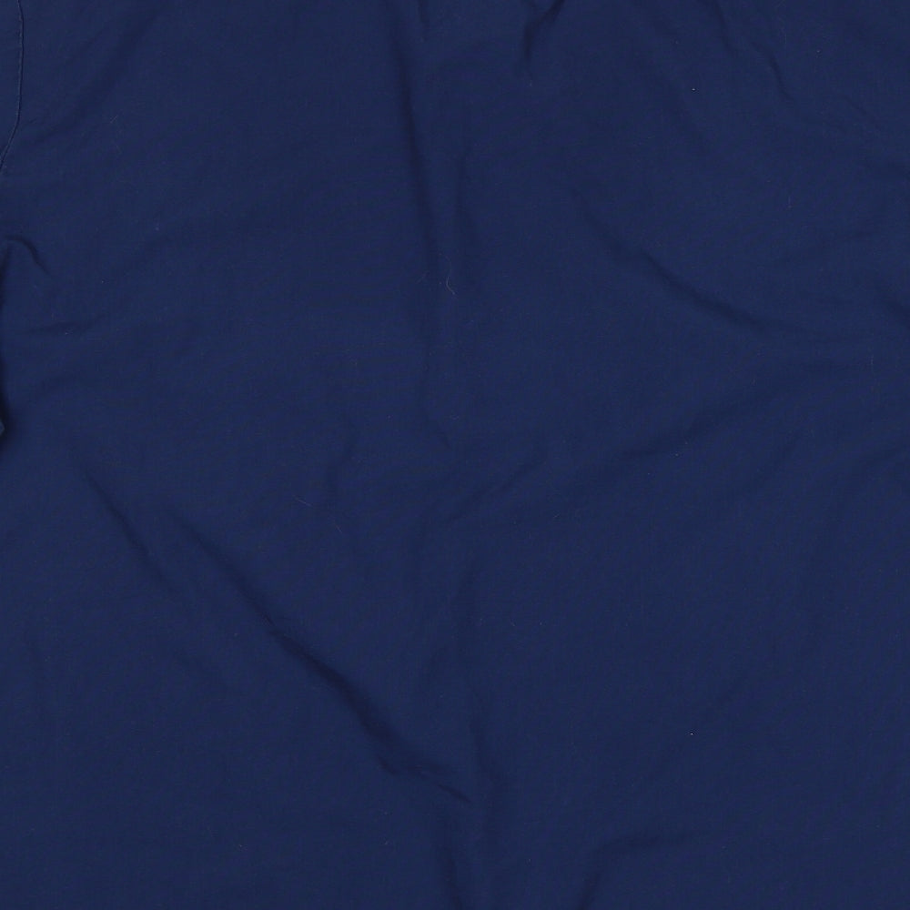 Alexandra Womens Blue  Polyester Basic T-Shirt Size XL V-Neck