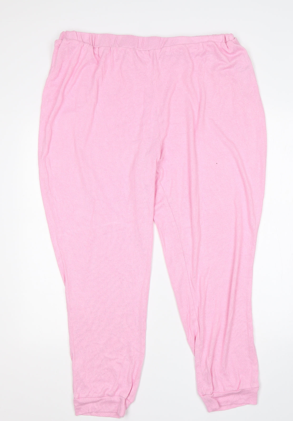 Preworn Womens Pink  Polyester  Pyjama Pants Size 22