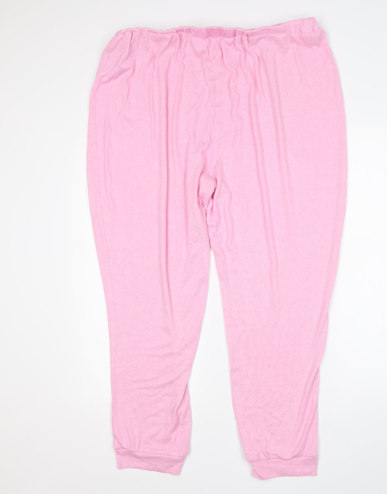 Preworn Womens Pink  Polyester  Pyjama Pants Size 22