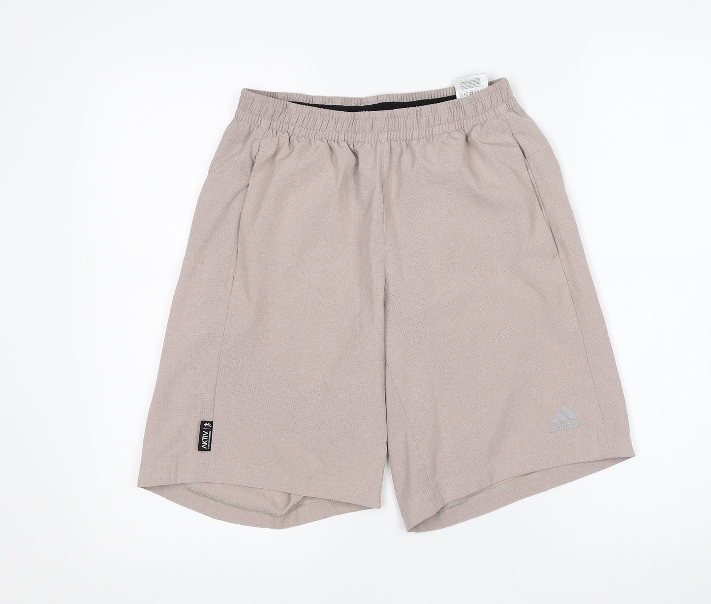 adidas Womens Brown  Polyester Athletic Shorts Size S L9 in Regular