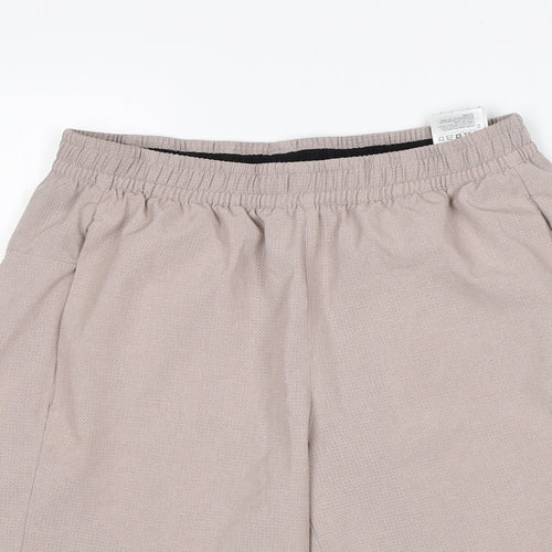 adidas Womens Brown  Polyester Athletic Shorts Size S L9 in Regular