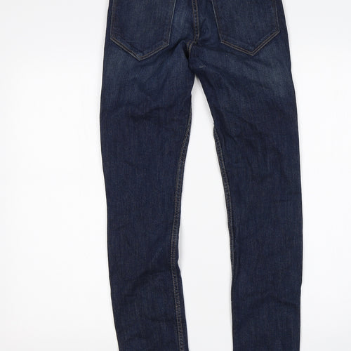 H&M Womens Blue  Cotton Skinny Jeans Size 26 in L30 in Regular