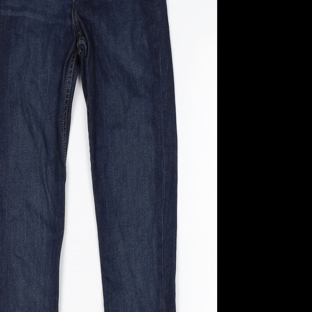 H&M Womens Blue  Cotton Skinny Jeans Size 26 in L30 in Regular