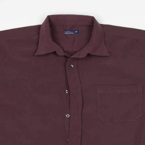 Matalan Mens Purple  Polyester  Button-Up Size M Collared
